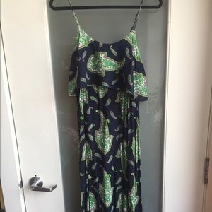 Love, fire blue maxi dress